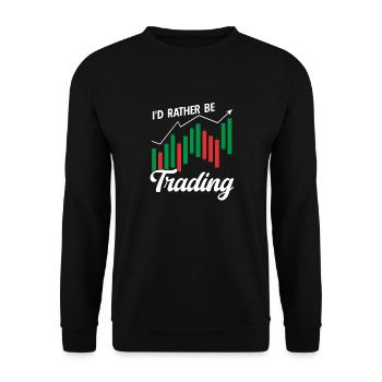 Trading Crypto Stock Market Investor Day Trader - Sweat-shirt Unisexe - noir - Devant - Alina (178cm) & Michal (187cm)
