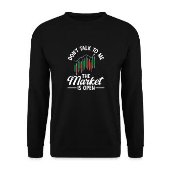 Trading Crypto Stock Market Investor Day Trader - Sweat-shirt Unisexe - noir - Devant - Alina (178cm) & Michal (187cm)