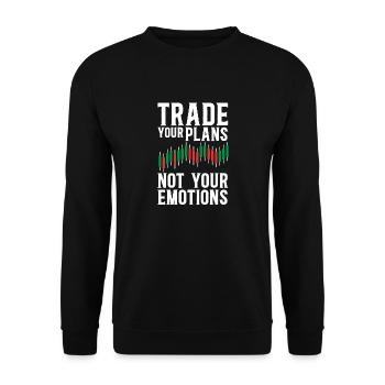 Trading Crypto Stock Market Investor Day Trader - Sweat-shirt Unisexe - noir - Devant - Alina (178cm) & Michal (187cm)