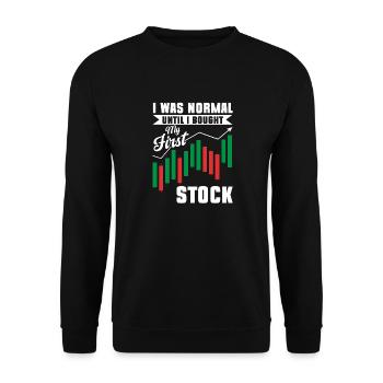 Trading Crypto Stock Market Investor Day Trader - Sweat-shirt Unisexe - noir - Devant - Alina (178cm) & Michal (187cm)