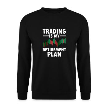 Trading Crypto Stock Market Investor Day Trader - Sweat-shirt Unisexe - noir - Devant - Alina (178cm) & Michal (187cm)