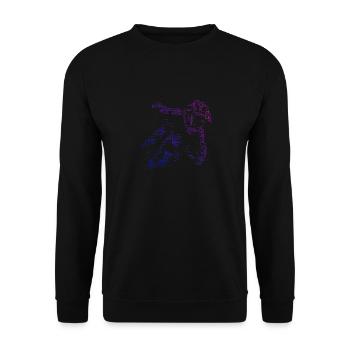 VTT Cycliste VTT Cyclisme - Sweat-shirt Unisexe - noir - Devant - Alina (178cm) & Michal (187cm)