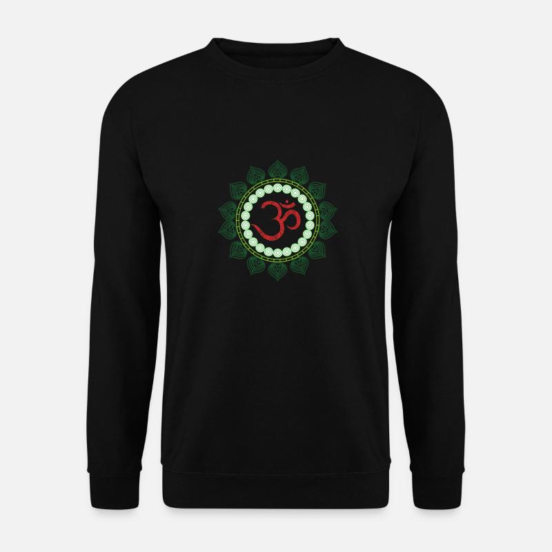 Psychedelic Goamit Om Motif - Unisex Sweatshirt - black