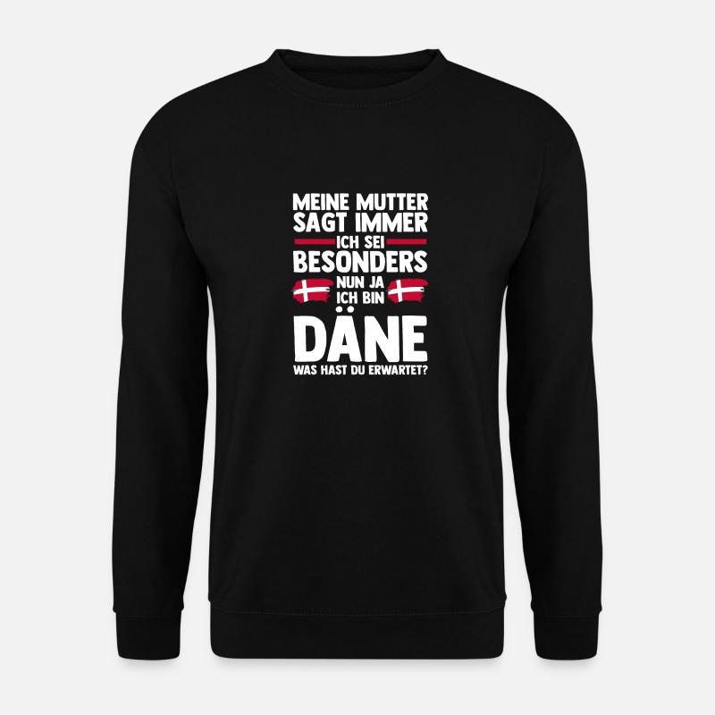 Dänen Dänisch Dänemark - Unisex Pullover - Schwarz