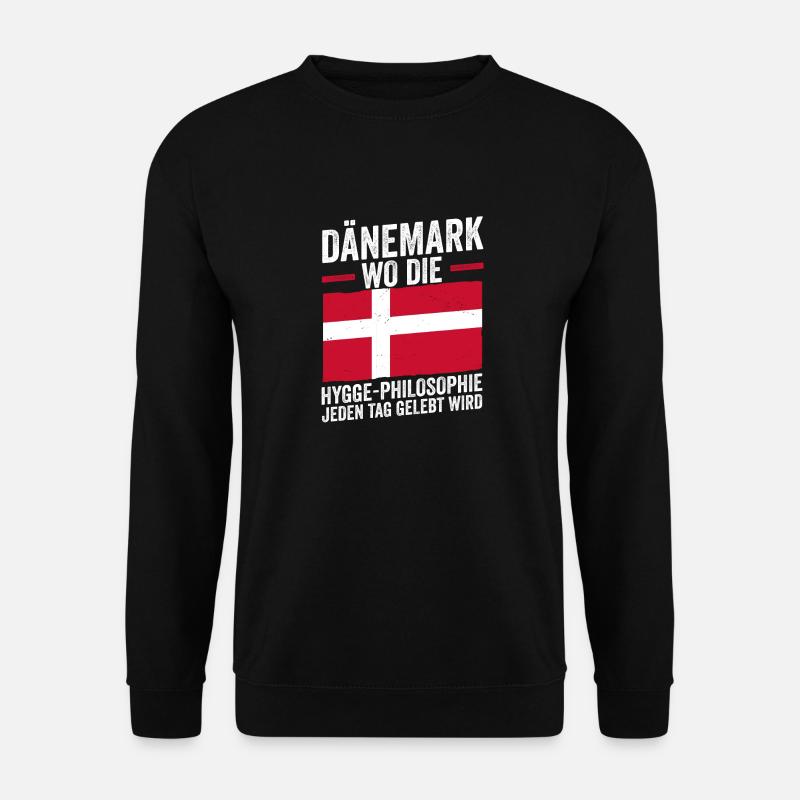 Danes Danish Denmark - Unisex Sweatshirt - black