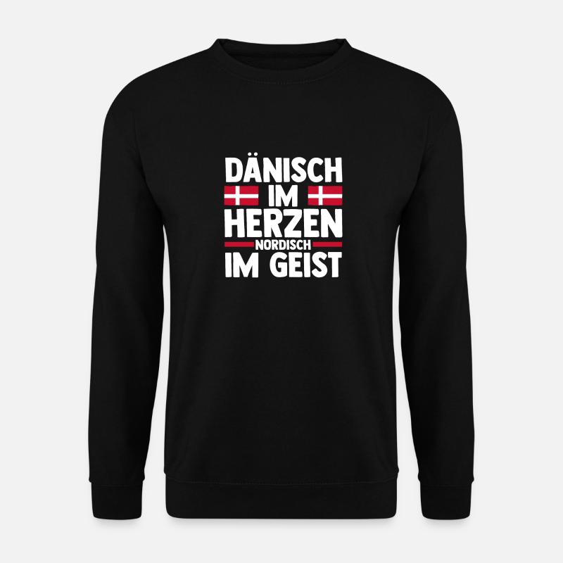 Danes Danish Denmark - Unisex Sweatshirt - black