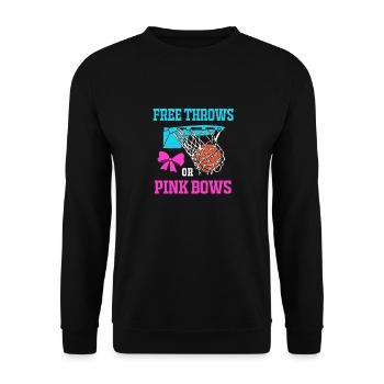 Gender Reveal - Unisex Sweatshirt - black - Front - Alina (178cm) & Michal (187cm)