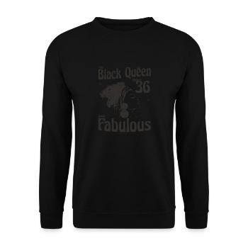 Cette reine noire rend 36 looks fabuleux - 36e - Sweat-shirt Unisexe - noir - Devant - Alina (178cm) & Michal (187cm)