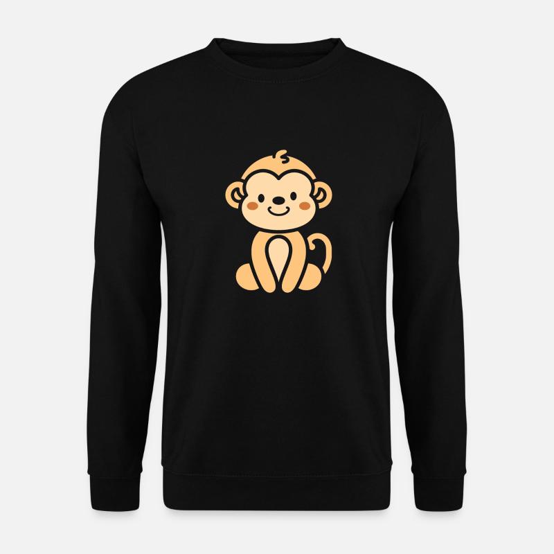 Affe - Unisex Pullover - Schwarz