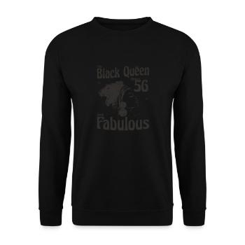 Cette reine noire donne à 56 un look fabuleux - 56e - Sweat-shirt Unisexe - noir - Devant - Alina (178cm) & Michal (187cm)