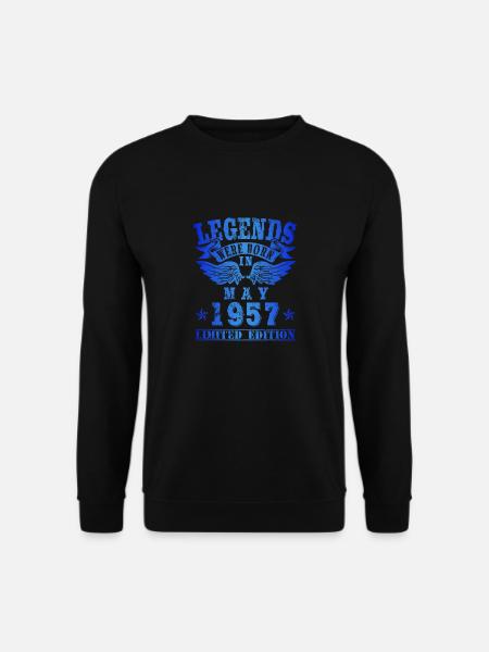 Le leggende sono nate nel maggio 1957 Compleanno - Felpa unisex - nero