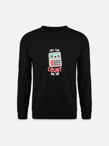 Taschenrechner-Wortwitz - Unisex Pullover - Schwarz