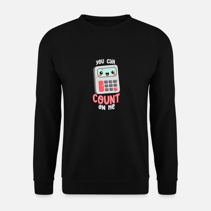 Taschenrechner-Wortwitz - Unisex Pullover - Schwarz