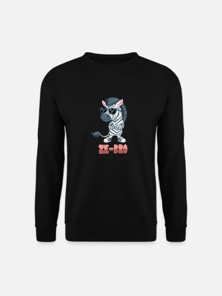 Zebra pun - Unisex Sweatshirt - black