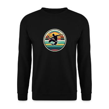 Capoeira - Unisex Pullover - Schwarz - Vorne - Alina (178cm) & Michal (187cm)