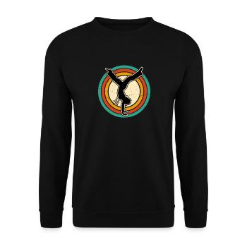 Capoeira - Unisex Sweatshirt - black - Front - Alina (178cm) & Michal (187cm)