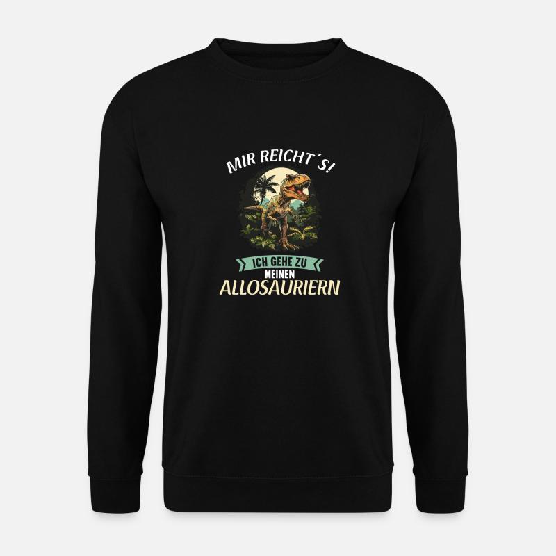 Allosaurier Allosaurus - Unisex Pullover - Schwarz