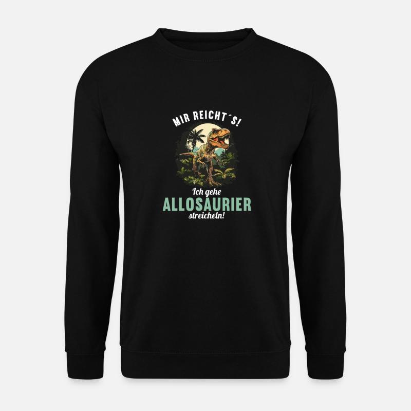 Allosaurier Allosaurus - Unisex Pullover - Schwarz