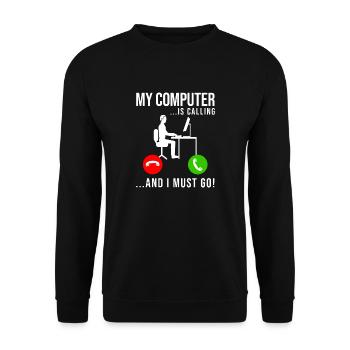 Programmierer Entwickler Programmierer Programmieren IT Computer - Unisex Pullover - Schwarz - Vorne - Alina (178cm) & Michal (187cm)