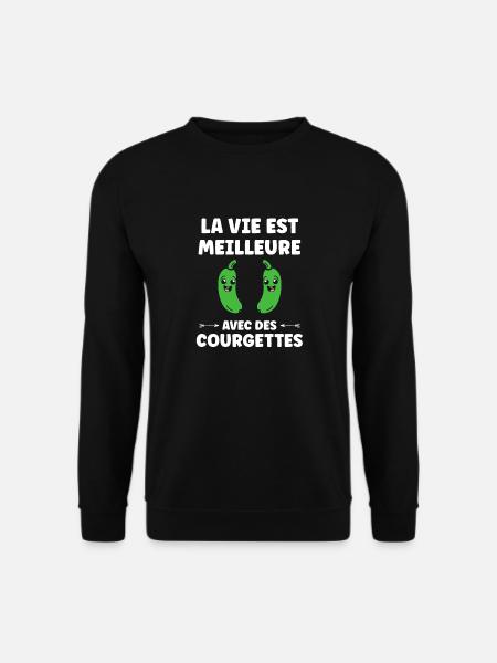 courgette - Sweat-shirt Unisexe - noir