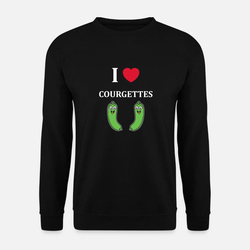 courgette - Sweat-shirt Unisexe - noir