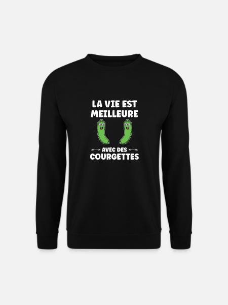 courgette - Sweat-shirt Unisexe - noir