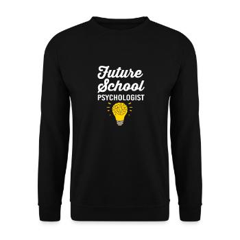 School psychologist - Unisex Sweatshirt - black - Front - Alina (178cm) & Michal (187cm)