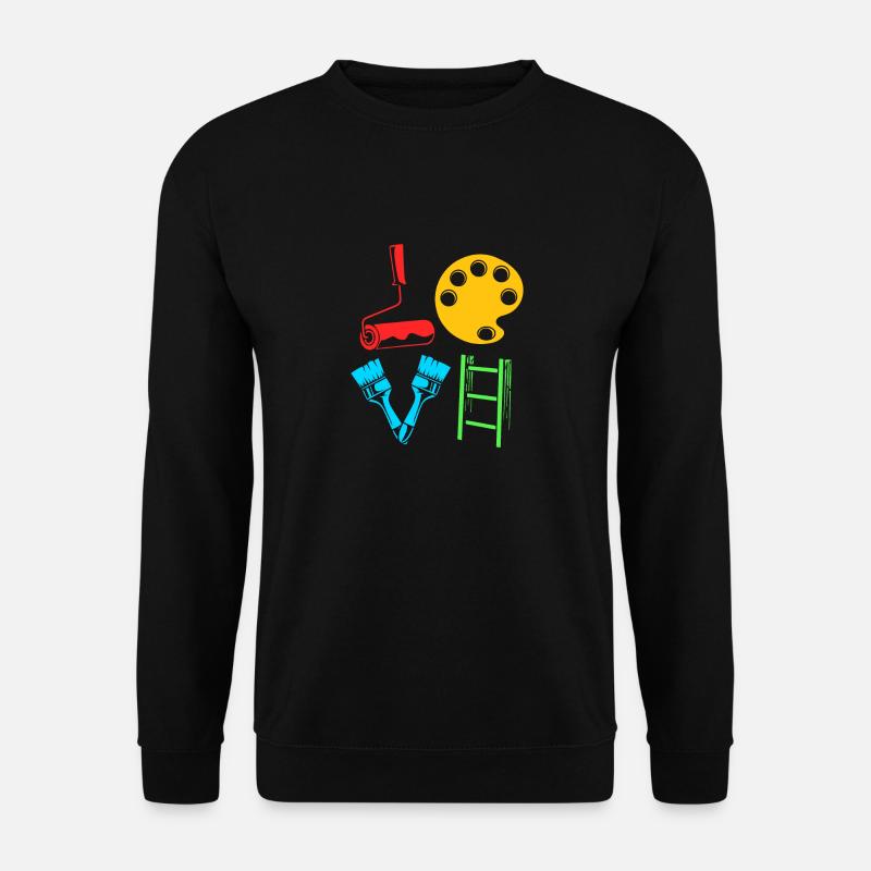 Maler - Unisex Pullover - Schwarz