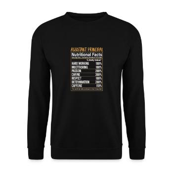 Deputy Principal - Unisex Sweatshirt - black - Front - Alina (178cm) & Michal (187cm)