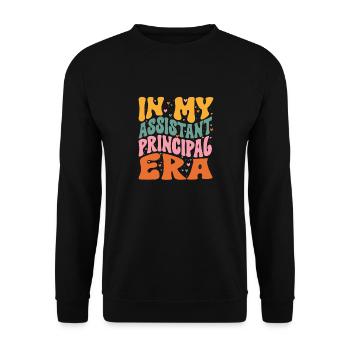 Deputy Principal - Unisex Sweatshirt - black - Front - Alina (178cm) & Michal (187cm)