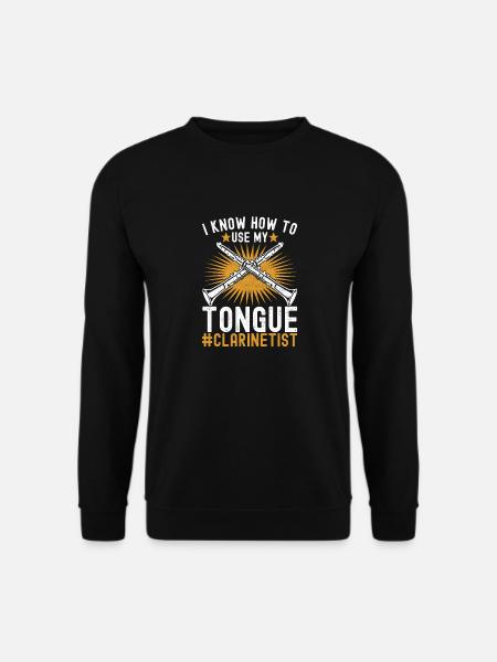 Clarinet Wind Instrument Clarinet player - Unisex Sweatshirt - black