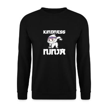 Ninja intimidant - Sweat-shirt Unisexe - noir - Devant - Alina (178cm) & Michal (187cm)