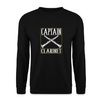 Clarinet Wind Instrument Clarinet player - Unisex Sweatshirt - black - Front - Alina (178cm) & Michal (187cm)