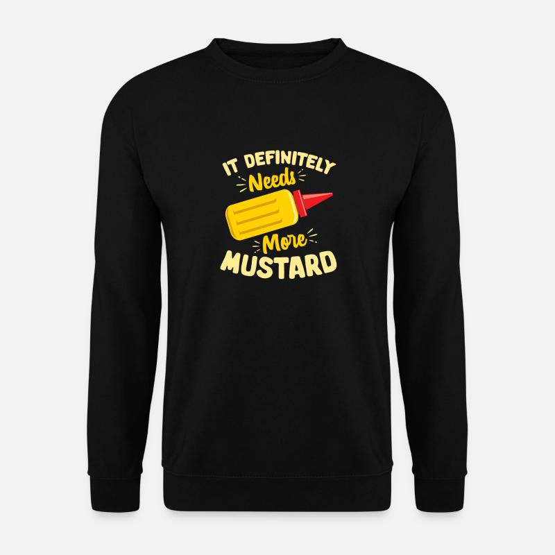 Senf Mustard - Unisex Sweatshirt - black