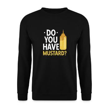 Senf Mustard - Unisex Sweatshirt - black - Front - Alina (178cm) & Michal (187cm)