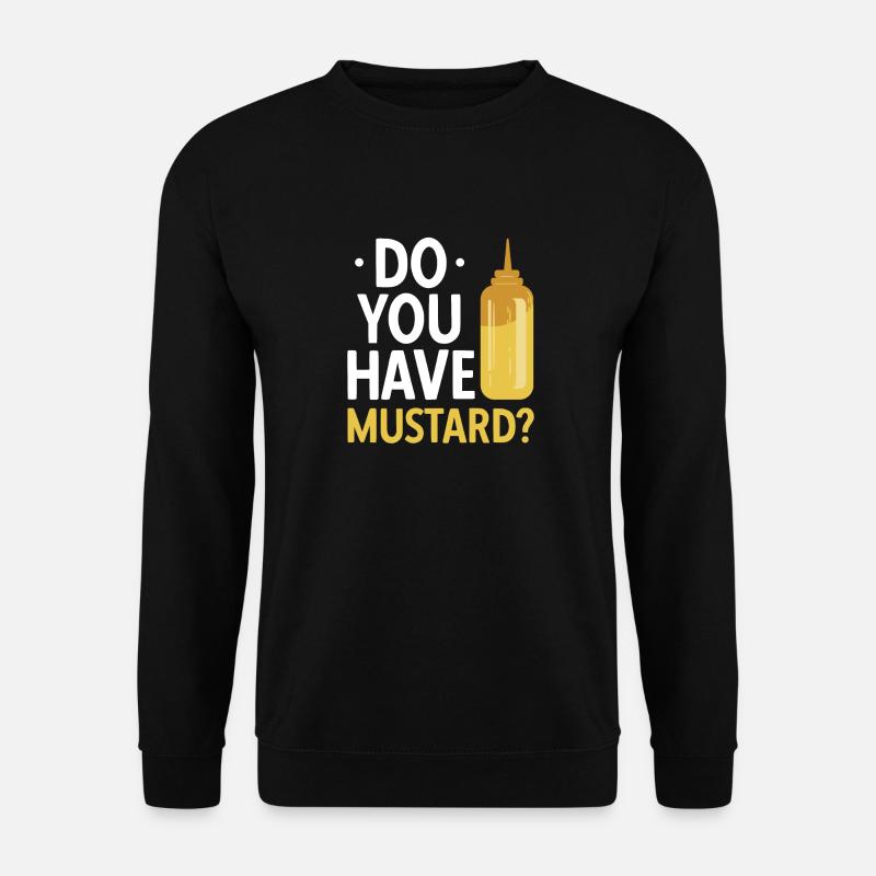 Senf Mustard - Unisex Pullover - Schwarz