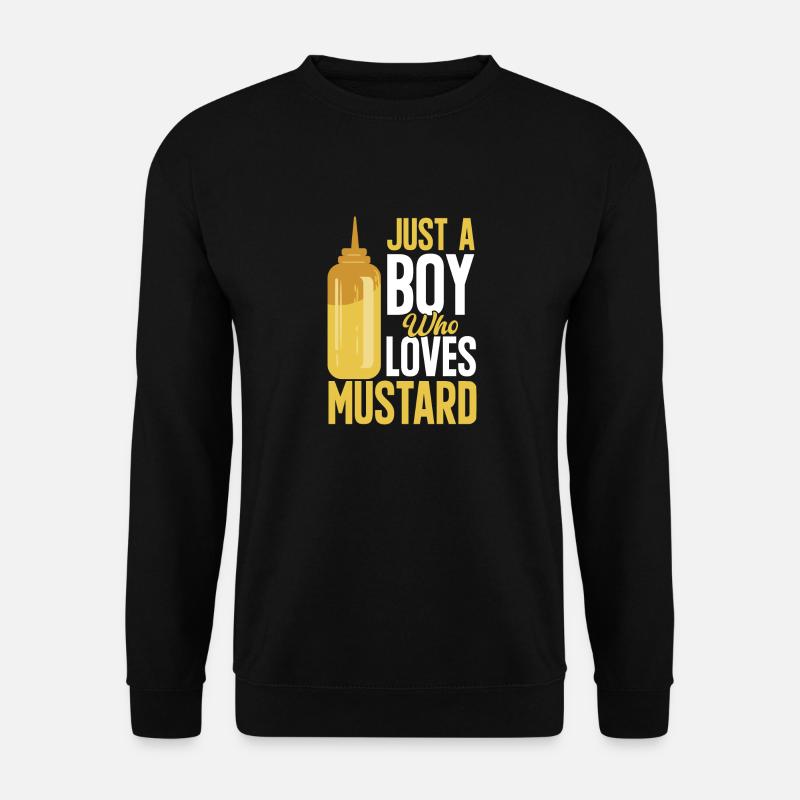 Senf Mustard - Unisex Pullover - Schwarz