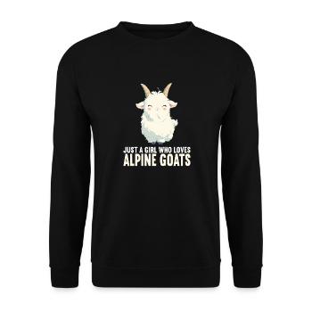 Alpine Goat Mountain Goats Mountain Goat - Unisex Sweatshirt - black - Front - Alina (178cm) & Michal (187cm)