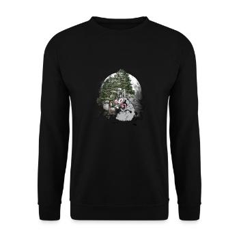 Habitants de la forêt Rat Rats Rongeur Halloween - Sweat-shirt Unisexe - noir - Devant - Alina (178cm) & Michal (187cm)