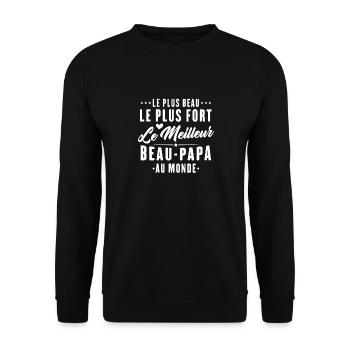 Der beste Vater der Welt - Unisex Pullover - Schwarz - Vorne - Alina (178cm) & Michal (187cm)