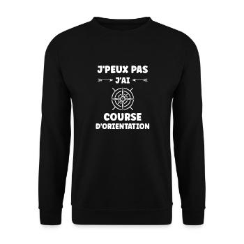 course d'orientation - Sweat-shirt Unisexe - noir - Devant - Alina (178cm) & Michal (187cm)