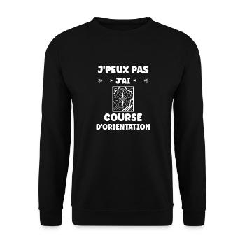 course d'orientation - Sweat-shirt Unisexe - noir - Devant - Alina (178cm) & Michal (187cm)