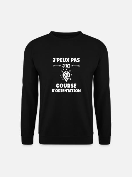 course d'orientation - Sweat-shirt Unisexe - noir