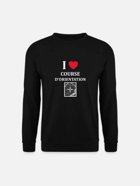 course d'orientation - Sweat-shirt Unisexe - noir
