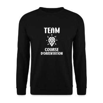 course d'orientation - Sweat-shirt Unisexe - noir - Devant - Alina (178cm) & Michal (187cm)