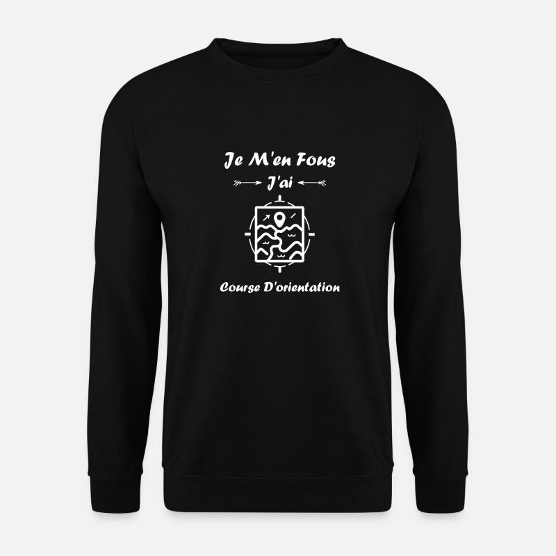 course d'orientation - Sweat-shirt Unisexe - noir