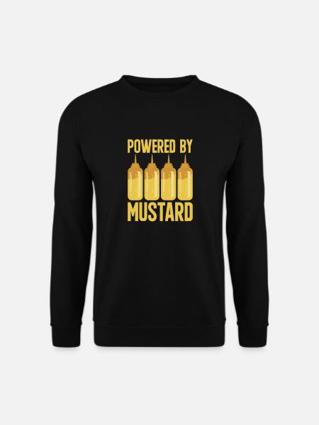 Senf Mustard - Unisex Pullover - Schwarz