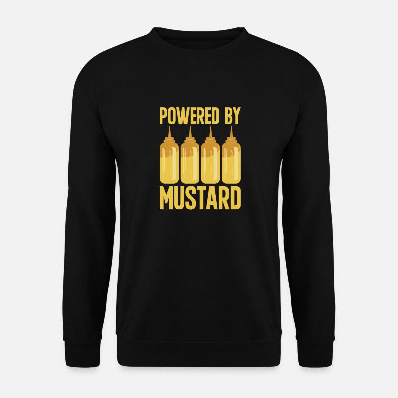 Senf Mustard - Unisex Pullover - Schwarz