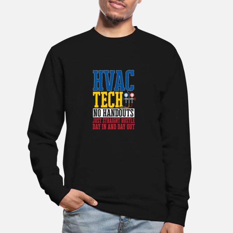 Chauffage, Climatisation, Ventilation, Technicien Sweat-shirt Unisexe