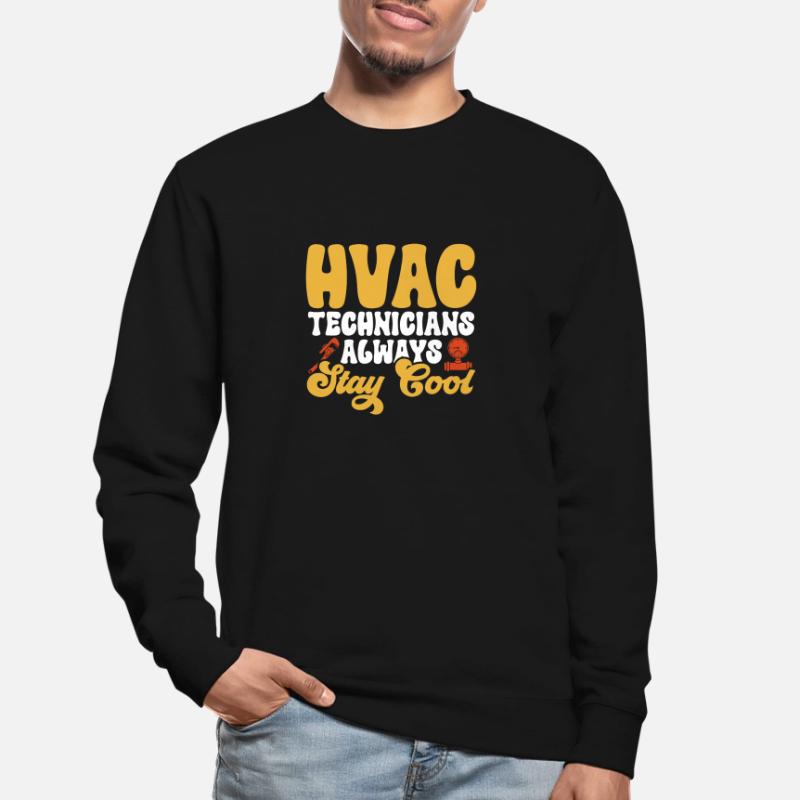 Chauffage, Climatisation, Ventilation, Technicien Sweat-shirt Unisexe